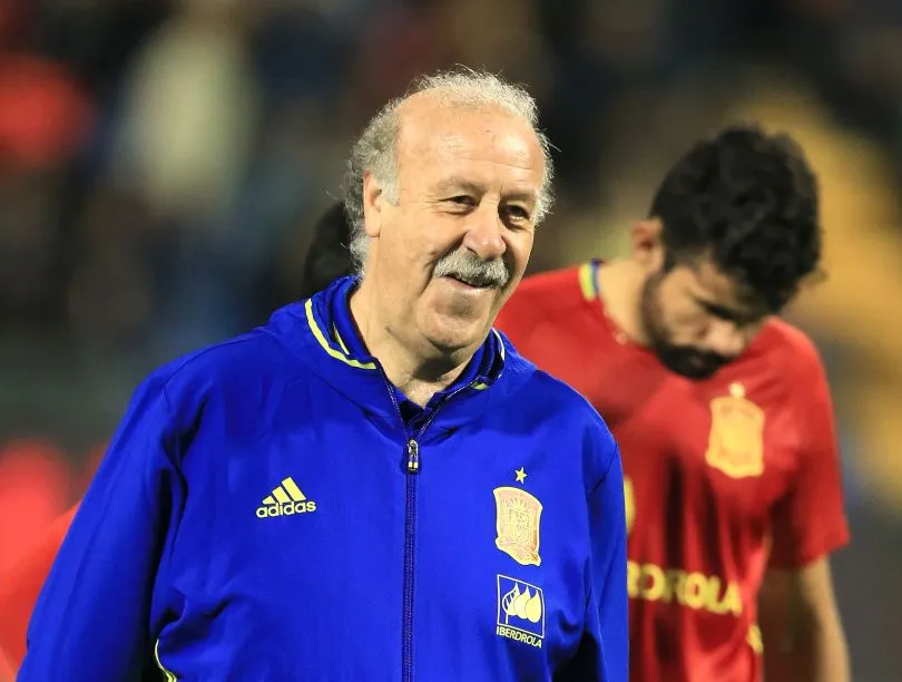 La collision entre Del Bosque et l’arbitre de touche