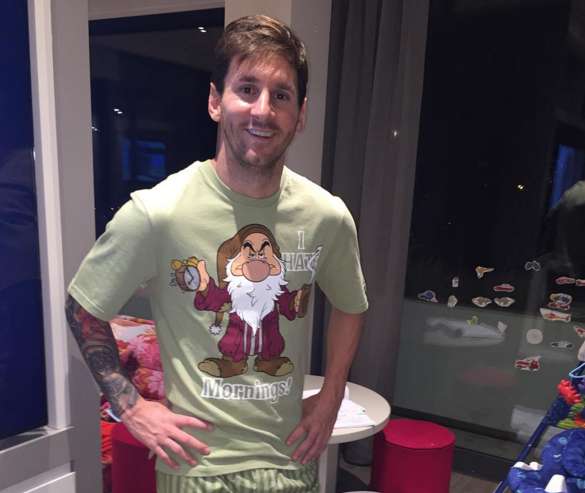 Le super pyjama de Messi