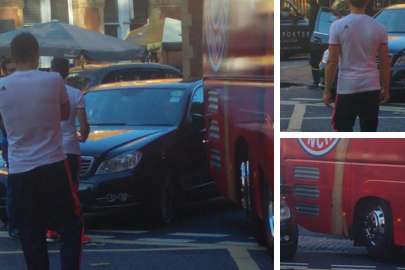 Le bus du Bayern accidenté à Londres