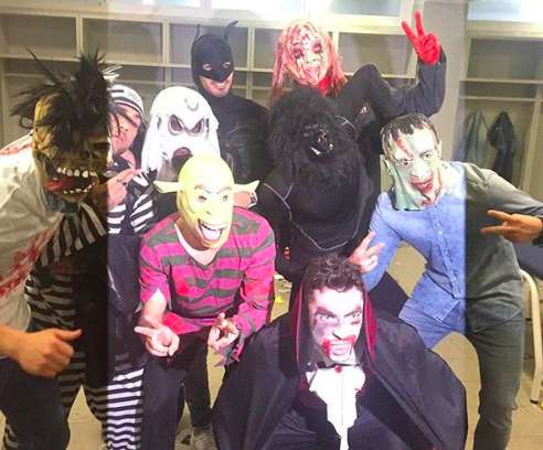 Les joueurs du Barça se déguisent