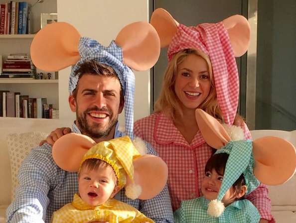 Le déguisement du matin de Piqué et Shakira