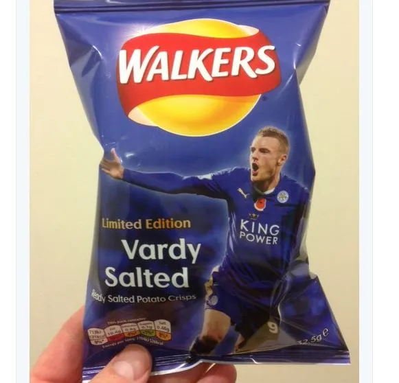 Photo : Des chips saveur Jamie Vardy en Angleterre