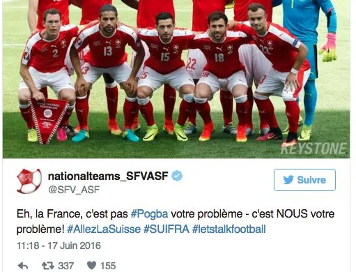 La Suisse ironise sur le «<span style="font-size:50%">&nbsp;</span>problème<span style="font-size:50%">&nbsp;</span>» Pogba