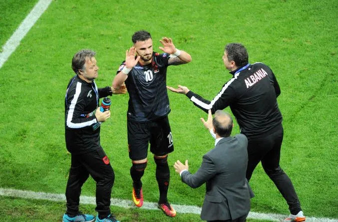 Sadiku ouvre le score pour l&rsquo;Albanie