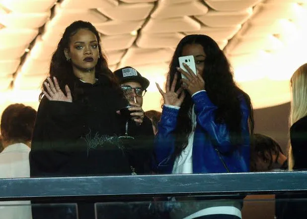 Aulas et les Lyonnais au concert de Rihanna