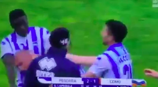 La fureur d’un joueur de D2 italienne