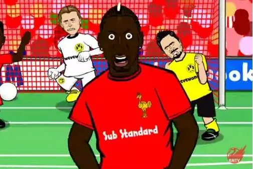 Liverpool–Dortmund en dessin animé