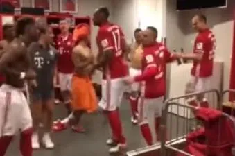 La danse des joueurs du Bayern