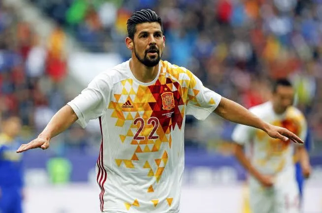 Le lob de Nolito contre la Bosnie