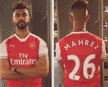 Un fan d&rsquo;Arsenal se fait floquer «<span style="font-size:50%">&nbsp;</span>Mahrez<span style="font-size:50%">&nbsp;</span>» sur son maillot