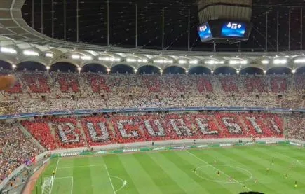 Un tifo du Dinamo pour le match du Steaua contre City