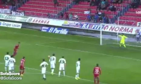 Le raté d&rsquo;Álvarez sur penalty avec Numancia