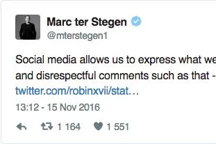 Ter Stegen défend Umtiti contre un tweet raciste
