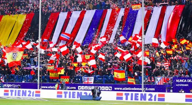 Les supporters de l&rsquo;Atlético mettent la pression à leurs joueurs