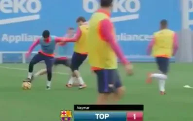 Neymar troue Piqué à l&rsquo;entraînement