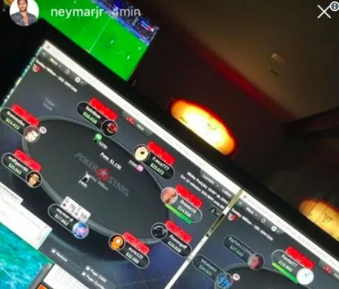 Neymar jouait au poker pendant PSG-Monaco