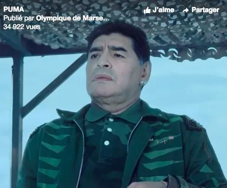 Maradona s&rsquo;affiche dans une campagne publicitaire de l&rsquo;OM