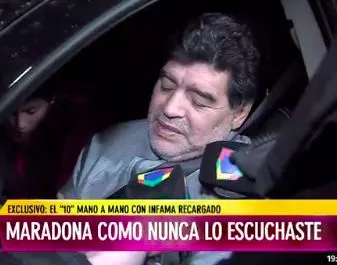 Ivre mort, Maradona livre son constat du football argentin