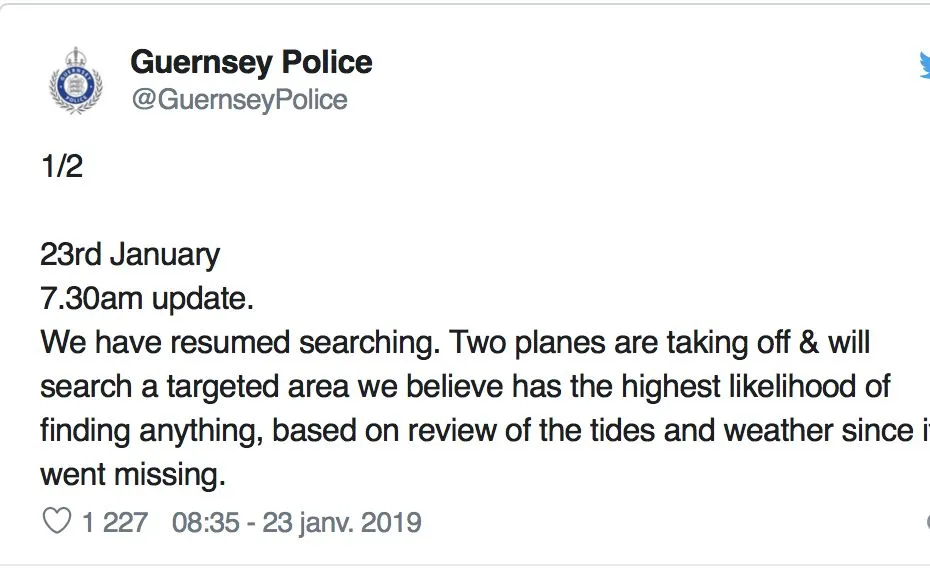 Des débris flottants trouvés dans l&rsquo;eau, les opérations de recherche se poursuivent