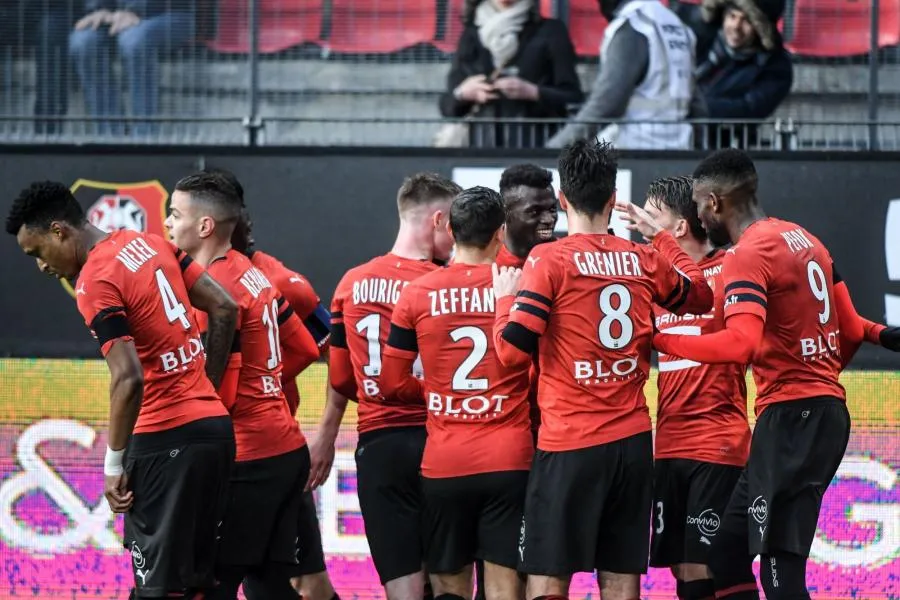 Rennes garde le rythme en tapant sur Sainté