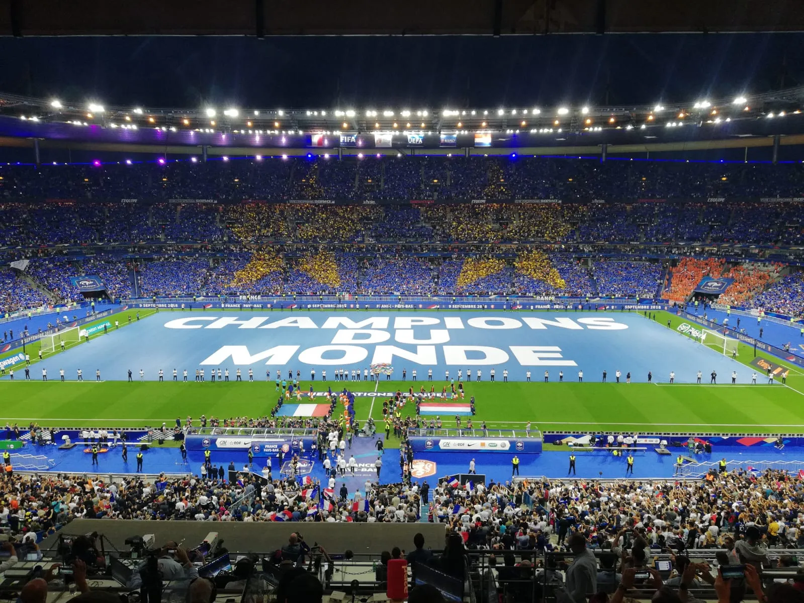 On était à la première des Bleus en France depuis la deuxième étoile