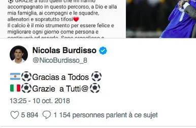 Nicolas Burdisso met un terme à sa carrière