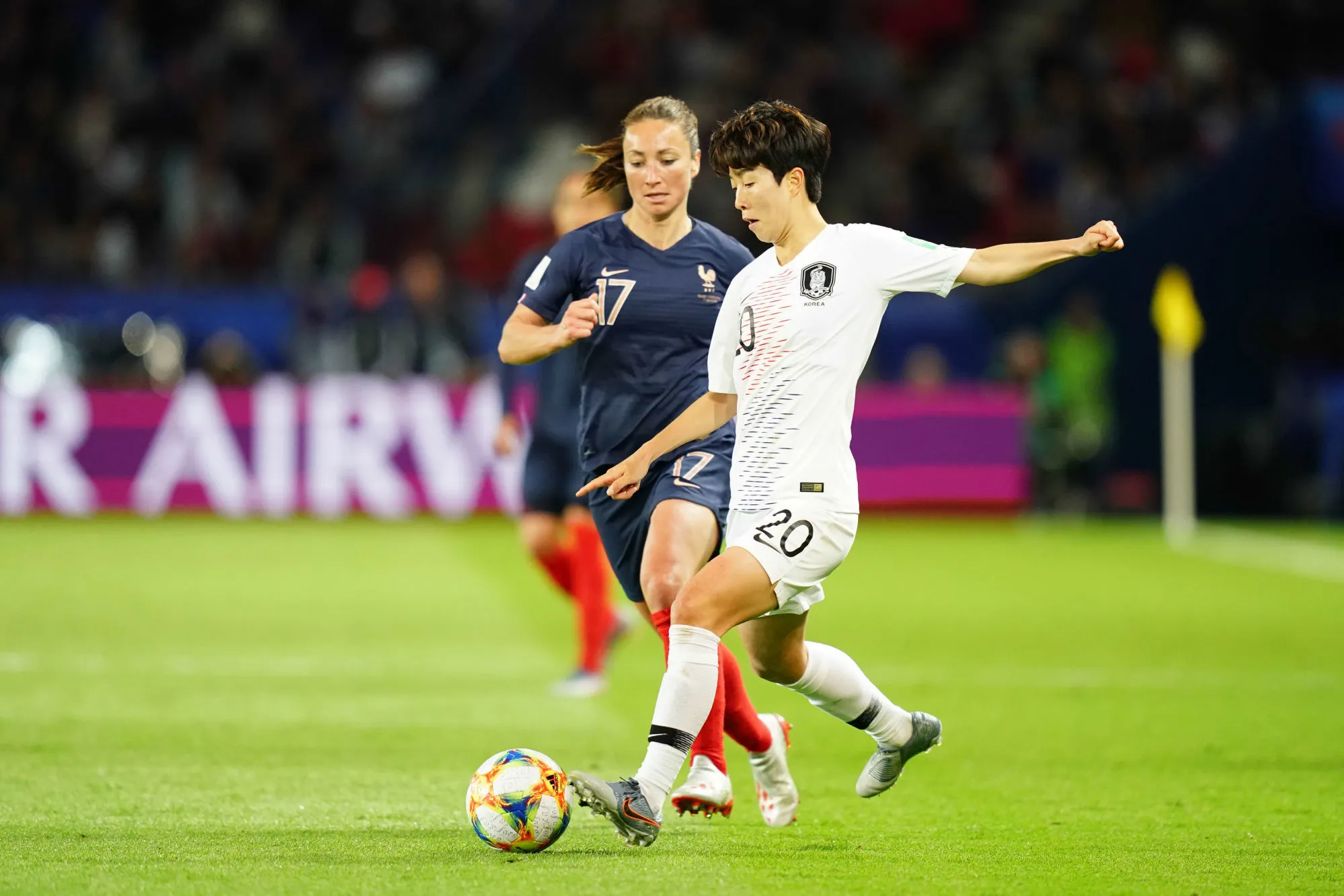 Les notes de la Corée du Sud face à la France