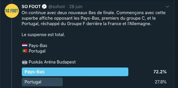 Énorme sensation lors de l&rsquo;Euro 2020 !! (via Twitter)