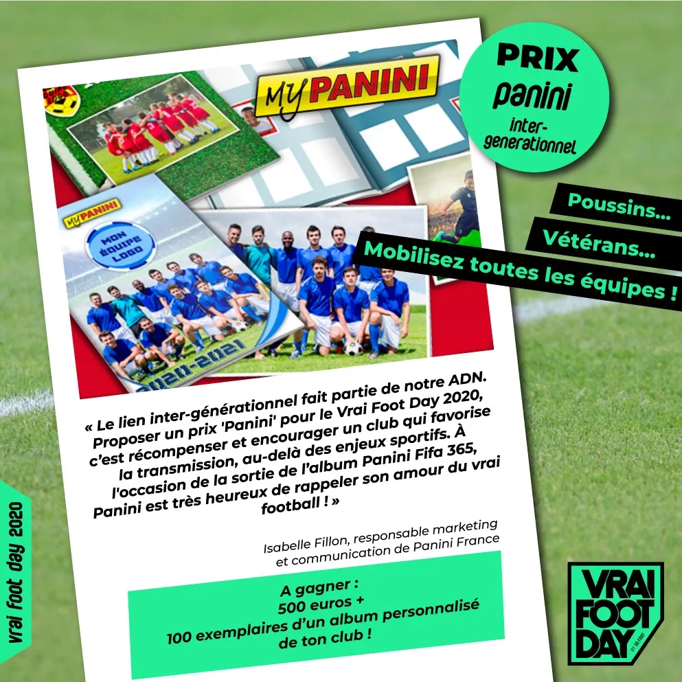 Prix «<span style="font-size:50%">&nbsp;</span>Panini<span style="font-size:50%">&nbsp;</span>» : gagne l’album personnalisé collector de ton club !