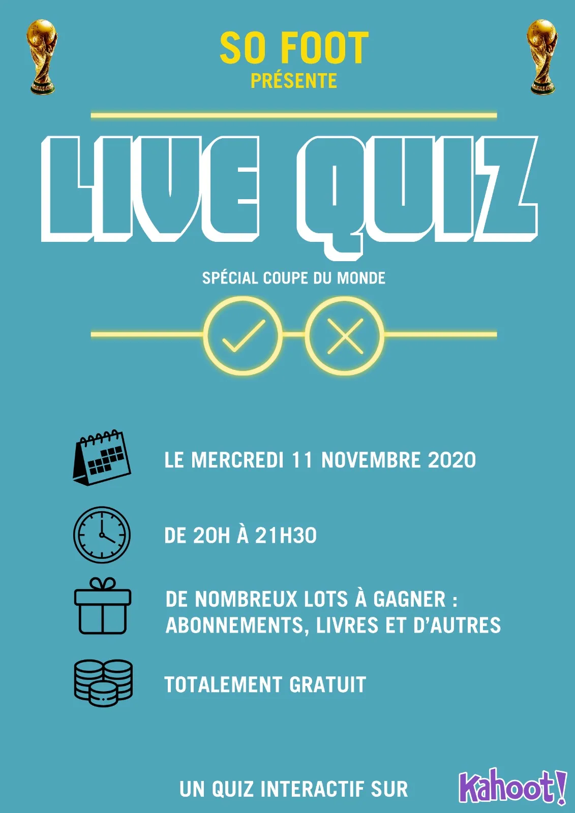 Viens tester tes connaissances et ta culture foot (en ligne)