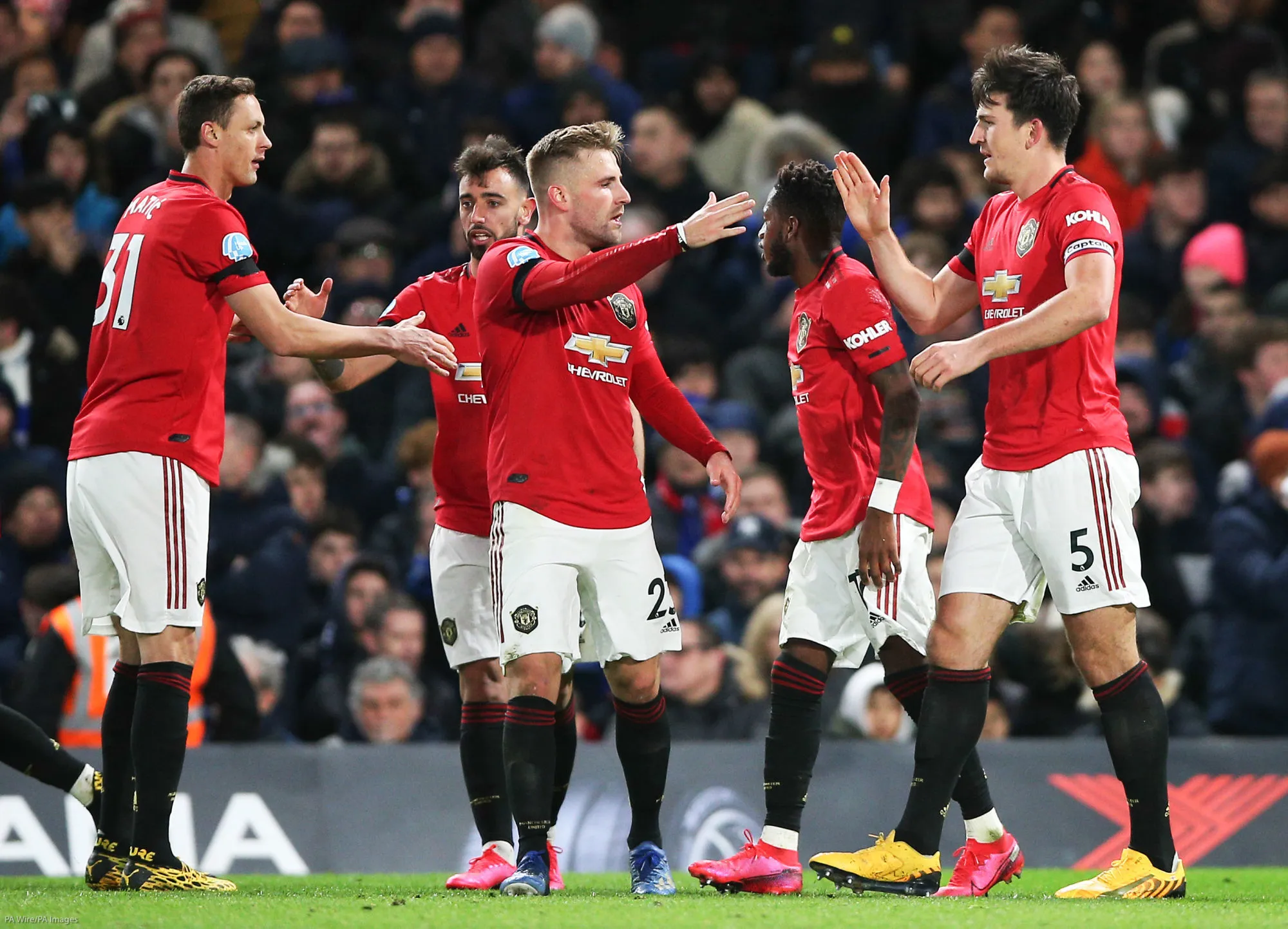 Manchester United violente Chelsea