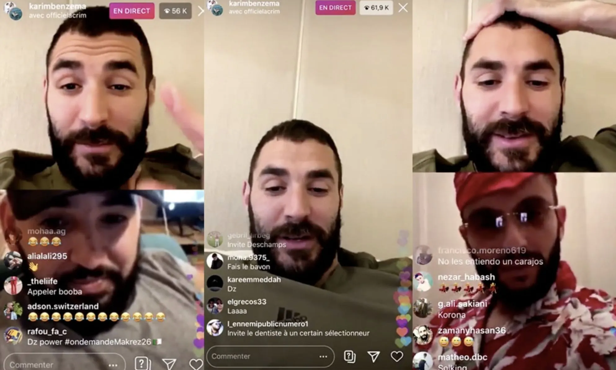 Les enseignements du Live Instagram de Benzema