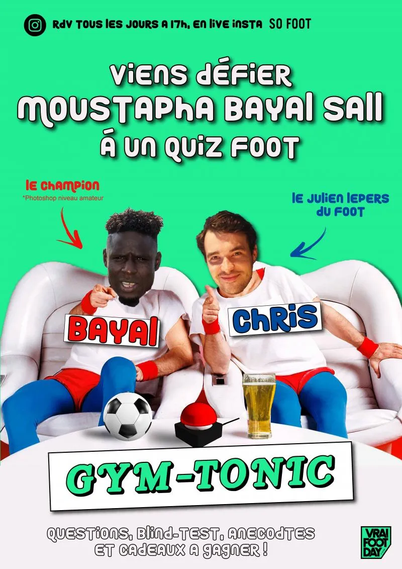 Live à 17h sur l&rsquo;Instagram de So Foot avec Bayal Sall