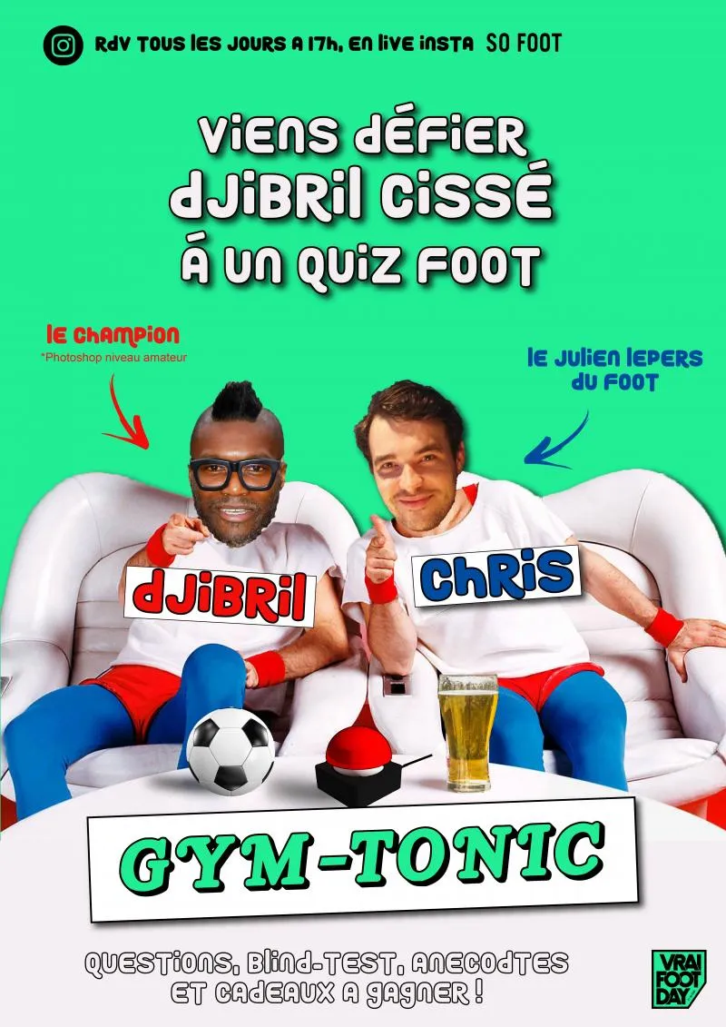 Live à 17h sur l&rsquo;Instagram de So Foot avec Djibril Cissé