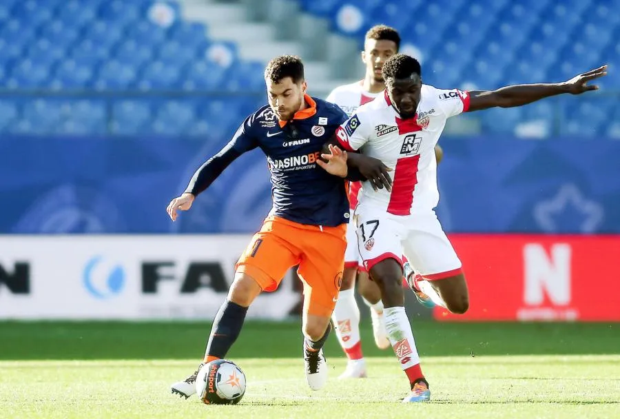 Mené jusqu&rsquo;à la mi-temps, Montpellier renverse Dijon et repart de l&rsquo;avant