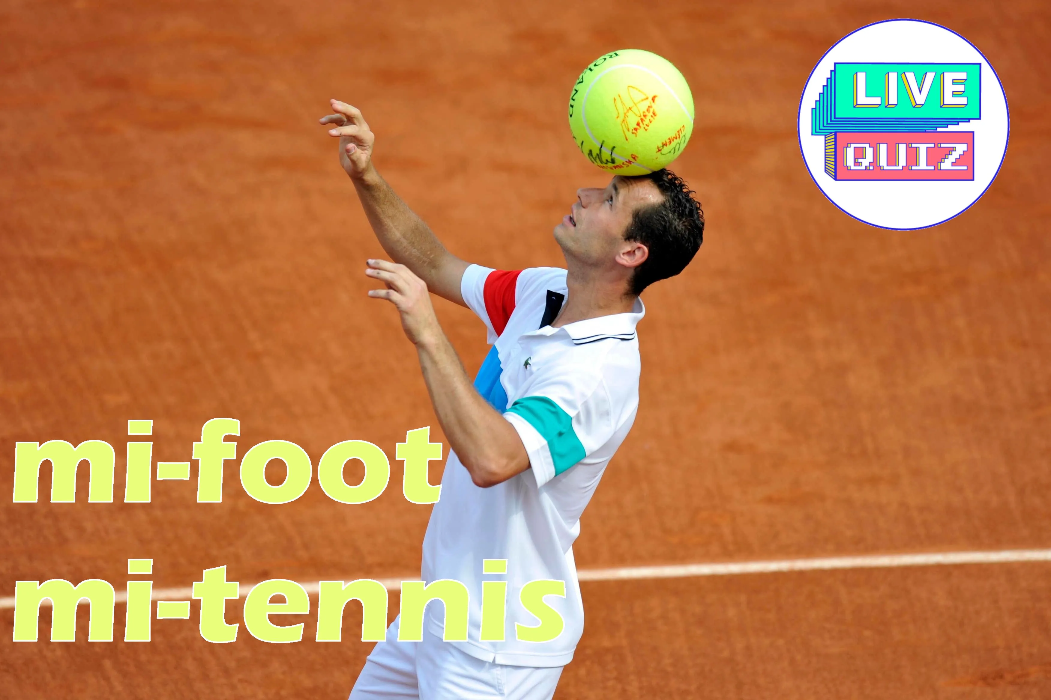 Quiz jeudi 21h mi-foot mi-tennis avec Victor Le Grand de 40-A, Julien Pichené de Winamax TV et Thibault Le Rol de We Are Tennis en direct sur la chaîne Twitch de So Foot !