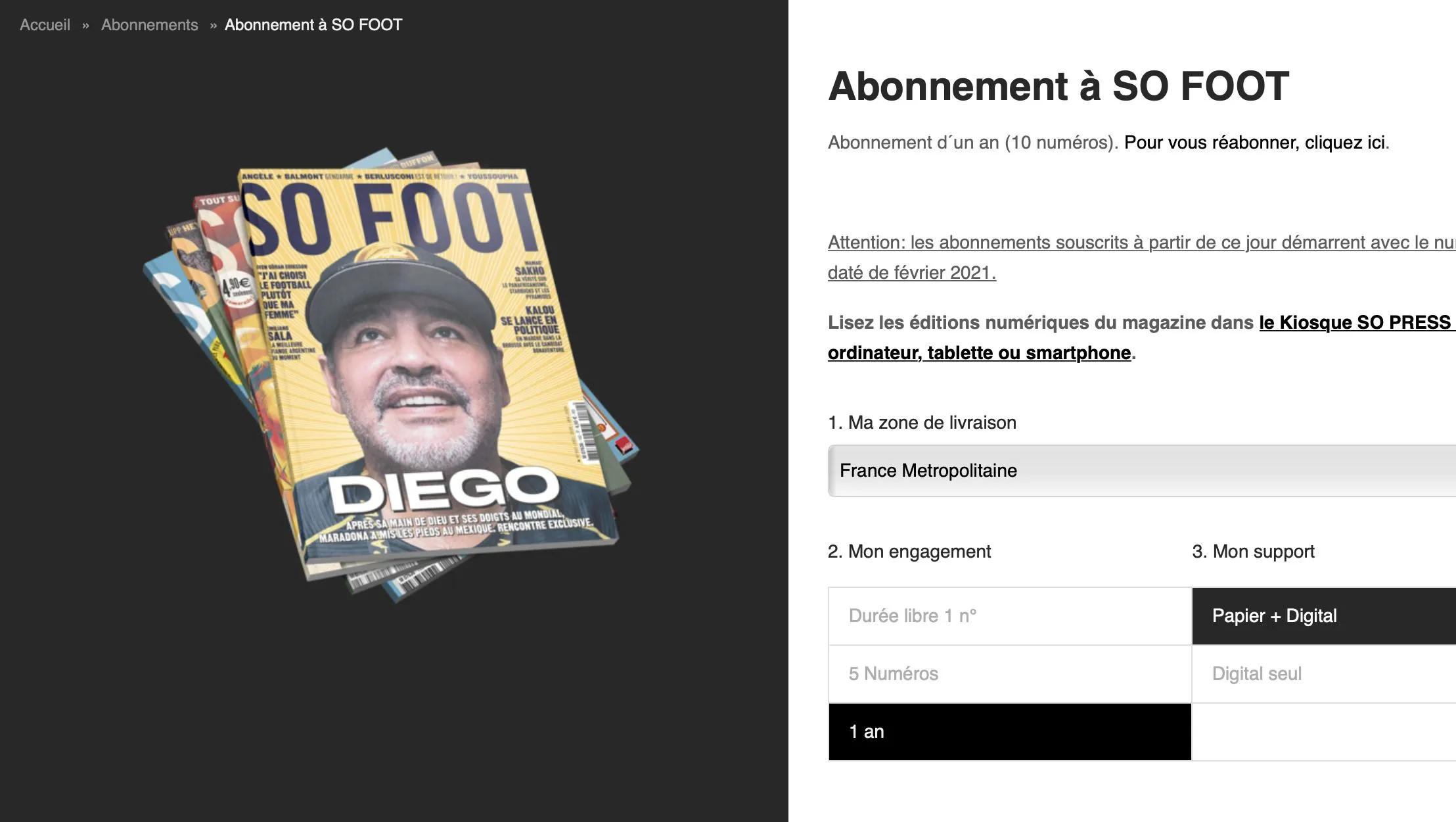 Idée cadeau : Offrez un abonnement à SO FOOT pour Noël