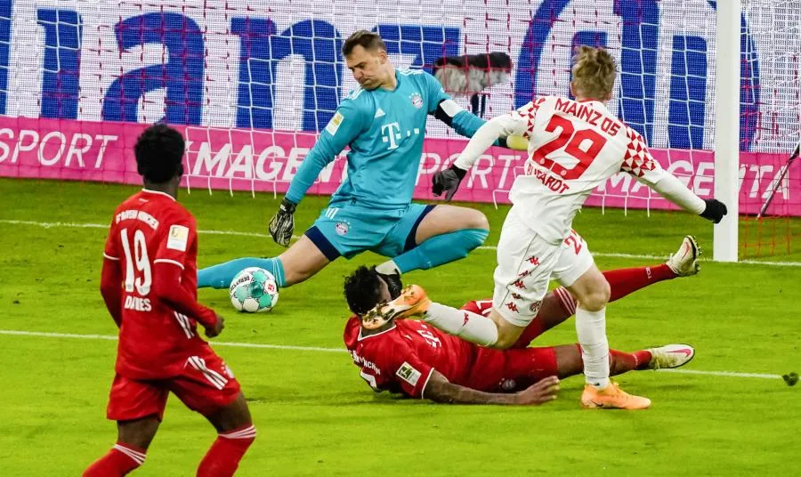 Bousculé, le Bayern corrige Mayence