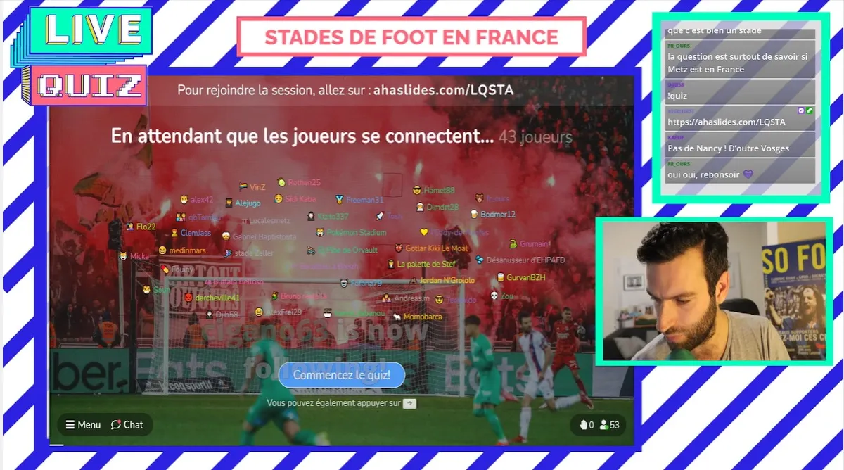 En direct : quiz spécial «<span style="font-size:50%">&nbsp;</span>Stades de foot en France<span style="font-size:50%">&nbsp;</span>»