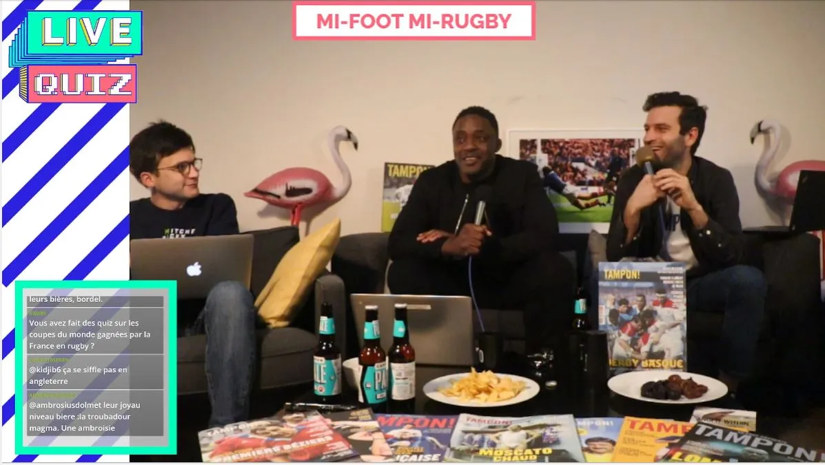 En direct : quiz spécial «<span style="font-size:50%">&nbsp;</span>mi-foot mi-rugby<span style="font-size:50%">&nbsp;</span>» avec Yannick Nyanga