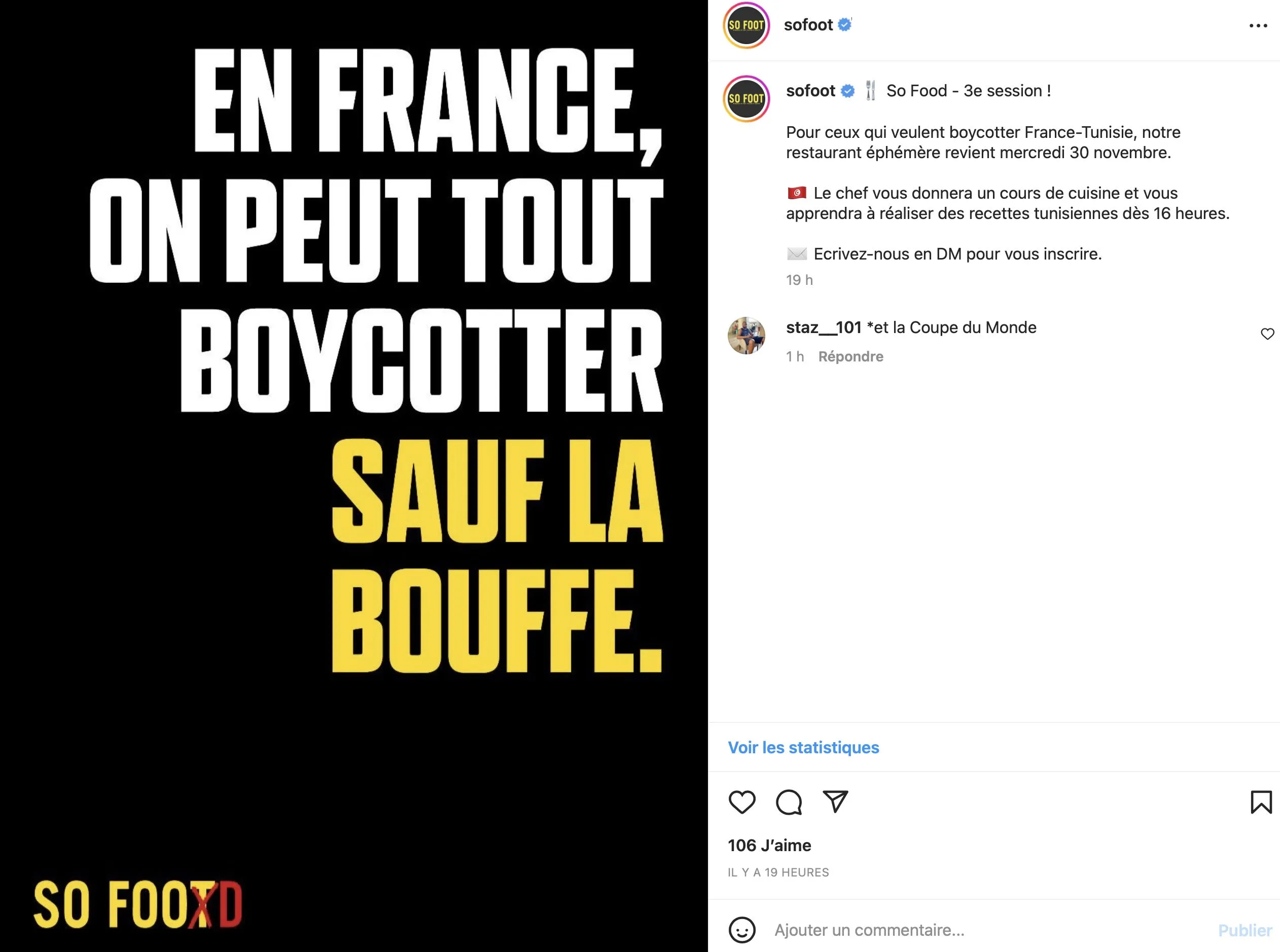 Pour ceux qui veulent boycotter France-Tunisie, rendez-vous ici !