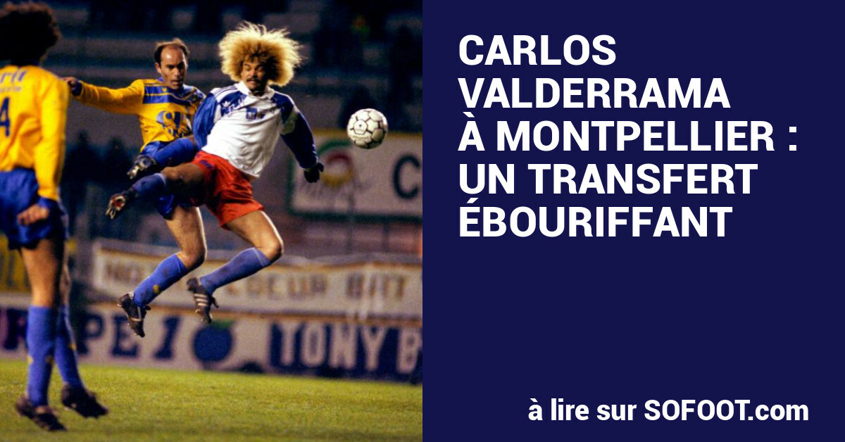 Poster/page De Magazine 90s – Valderama / Montpellier – Vintage Football